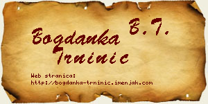Bogdanka Trninić vizit kartica